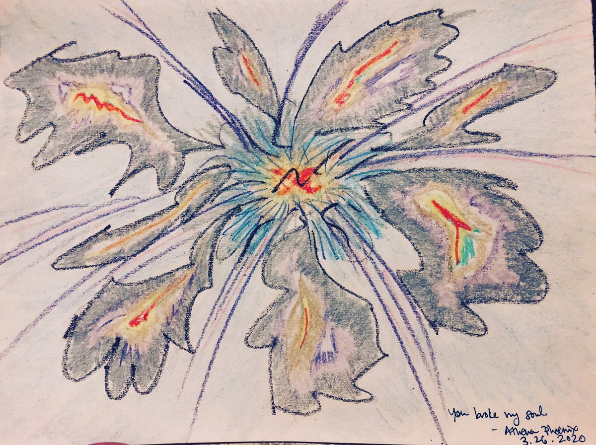 ATHENAPHO3NIX's tweet photo. Yesterday I learned a broken soul can look like an exploding orchid.
And that writing a song sometimes leads to a picture-in-progress.
Who knew?
#YouBrokeMySoul
#CreatingThroughCorona https://t.co/X1Hjck3n4f
