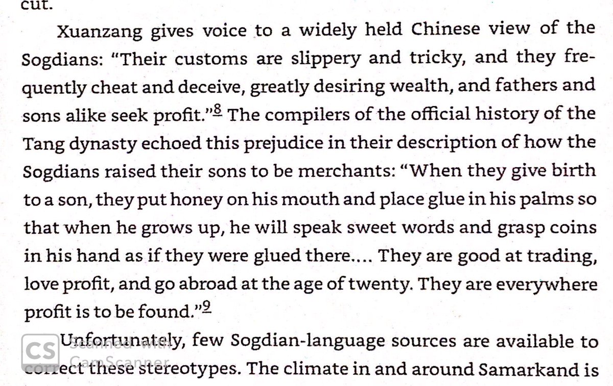 Chinese viewed Sogdians as greedy & deceitful merchants.