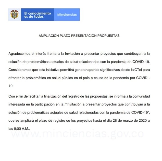 MinCiencias Colombia tweet media
