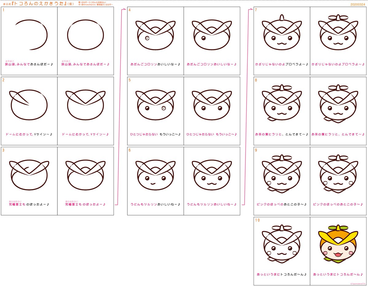 山田裕介 Jay S Garden 所沢の民よ 沸くのだ これで誰でもトコろんを簡単に描けるようになったぞ トコろん 絵描き歌 タケナミナト Jaysgarden 所沢