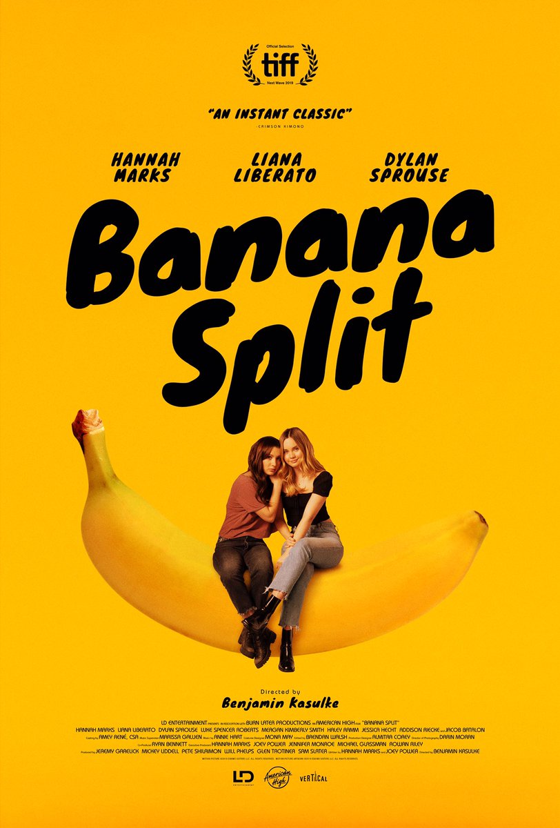 Holy crap guys.  #bananasplit is a must watch. Top notch teen movie. It takes all the amazing qualities of Booksmart and Edge of Seventeen but still being its own thing. If the quarantine is good for one thing, it’s finding this movie.  @hannahmarks bravo to you and the whole crew