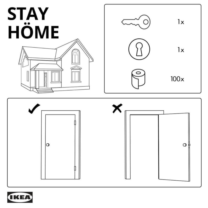 The instructions seem pretty clear  #StayHome  
