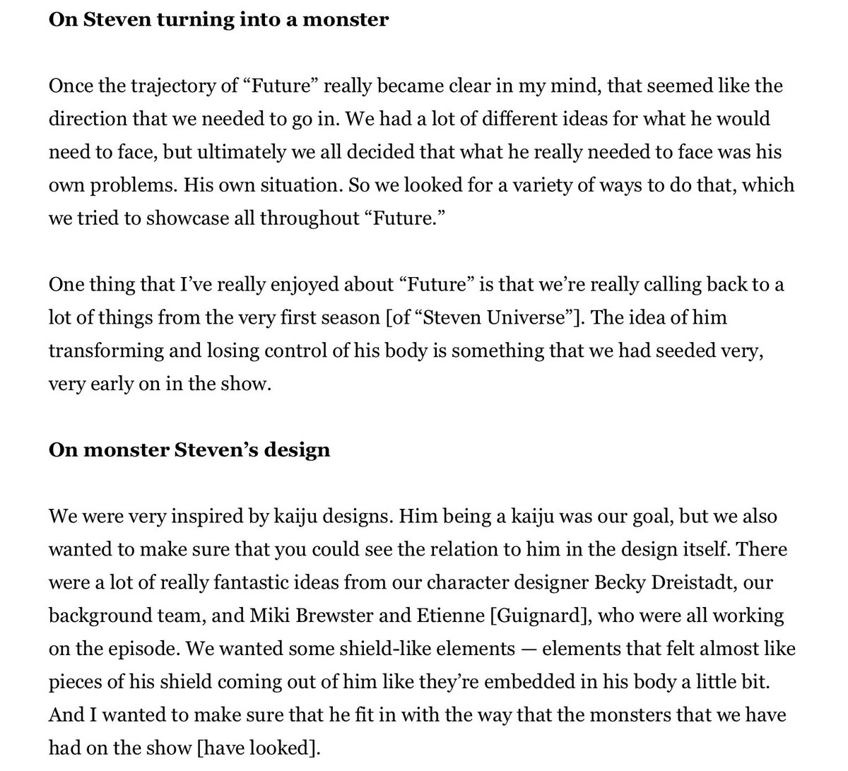 rebecca discusses monster steven, from latimes.com/entertainment-…