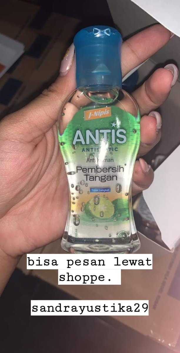 sy3295646's tweet photo. ready antis hand sanitizer asli. ukuran 60ml . yg gel . hrg 45rb per botol. aroma jeruk nipis ya

sekarang sudah bisa pesan lewat aplikasi SHOPPE.

happy shopping!! 

https://t.co/4In6Sa1xa9 https://t.co/Fk4E70ESNr