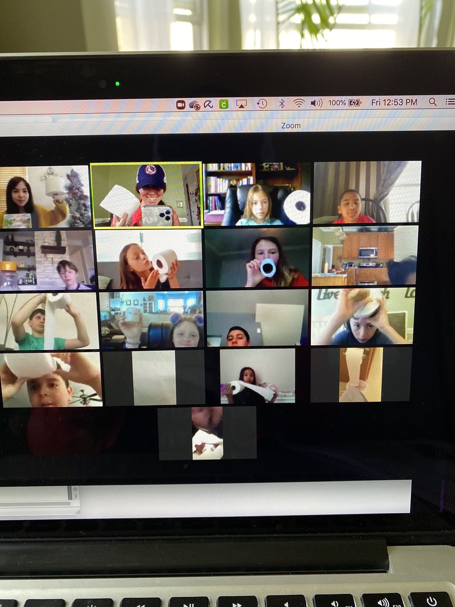 Class scavenger hunt on Zoom today: ✅ a vertebrate, ✅ a vascular plant, ✅ a solution, ✅ something to represent negative human impact on earth, ✅ 2 items to demonstrate plate boundaries, ✅ toilet paper.  😂 #ToiletPaperApocalypse #ashlandsoar