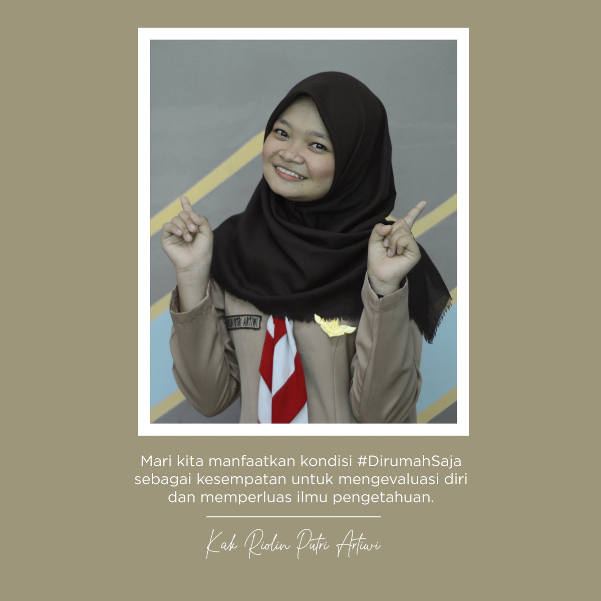 Mari Gunakan Kondisi #DirumahSaja untuk menambah ilmu &amp; wawasan !
Cc <a href="/kwarnas/">Joulette</a>
#DirumahAjaCekalCorona 
#PramukaLawanCorona