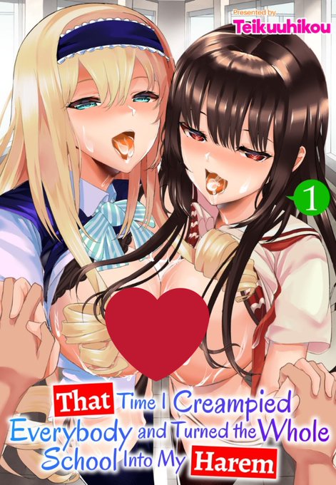 (AD)My hentai comic started by #fakku
Intro:This school have unique rule. 
The more times you creampie, the higher your grades.
The hero have a best skill of it, but he was still virgin because of ugly and shy.
One day He got hypnotic powers and unlimited penis by magical drug... https://t.co/hLcvvr9hAL 