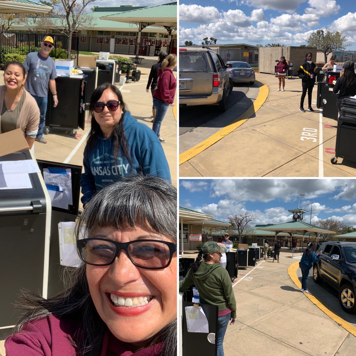 CajonValleyUSD's tweet image. As we come to the end of week 2, thank you to all the volunteers that came out to help hand out lunches and chromebooks. #CVStrong