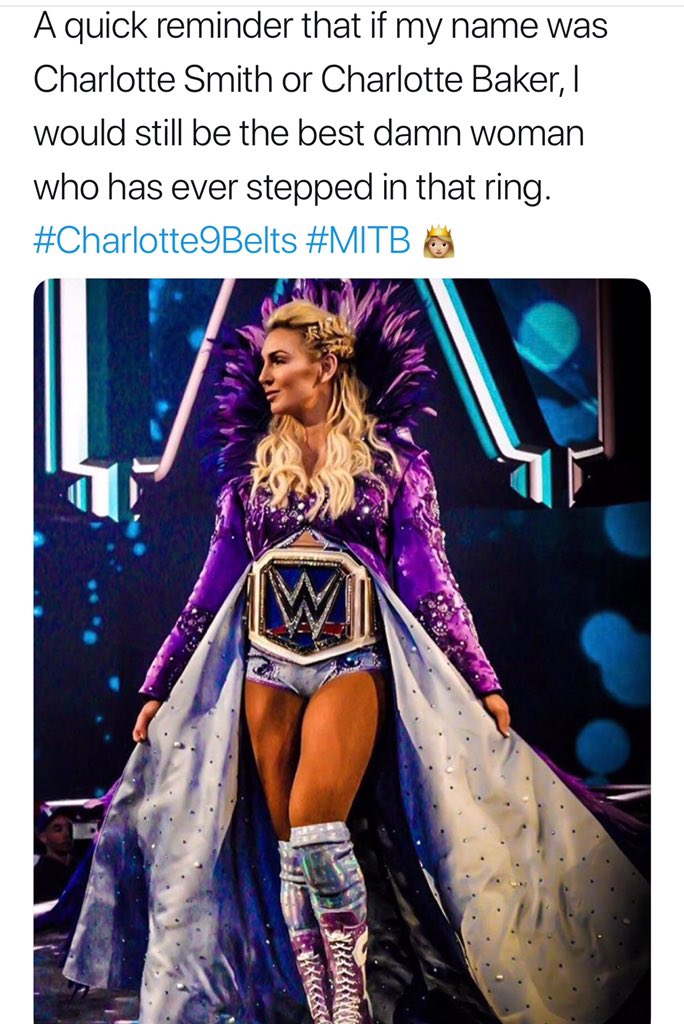  #ThirtyDaysofCharlotteFlair “Day21: favourite Charlotte tweets.”