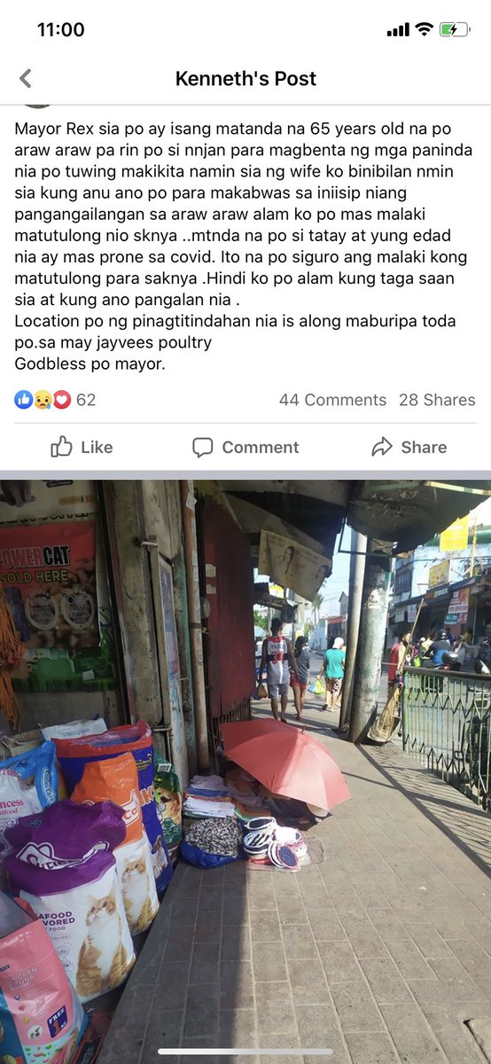 Lagi ko to nakikita si tatay pag nakakapamalengke ako. Nagbebenta sya ng towel tsaka mga sando. Sana matulungan din po. :) <a href="/valenzuelacity/">Valenzuela City</a> mayor <a href="/rex_gatchalian/">Rex</a> (malinta po location nya)