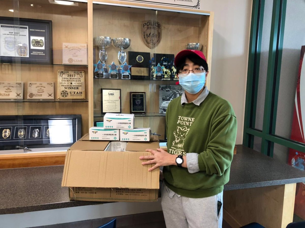 TianbiaoL's tweet image. #becool2asians SLC Asian businesses donated vital medical supplies to hospitals and police departments. Very proud and thumb up! We are together! @UtahCoronavirus