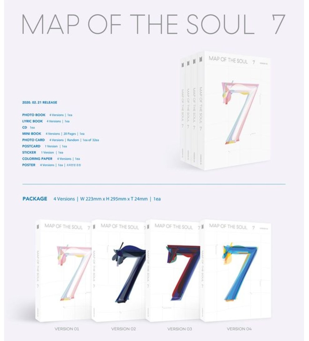 Microph13's tweet photo. [HELP RT][PH GO]
BTS MAP OF THE SOUL: 7 (No Weply POB, No Poster) 
380g / ₱750+lsf

📌Can choose ver. 
📌Shipping fee will be paid upon weighing and shipping your order 
📌DOP: April 1
📌ETA: NORMAL ETA

#MOTS7 #BTS #BTSARMY 
@BTS_twt @btsmerchrtph @BTSPHLGO @BTS_PHGOHUNTER https://t.co/l3bTjS3x95
