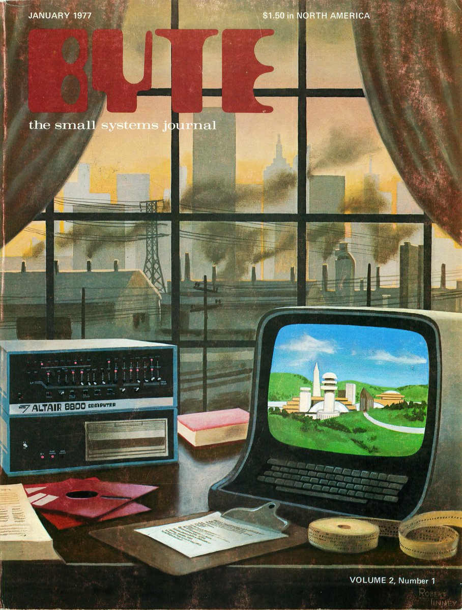 My favorite cover of Byte. (Jan 1977)