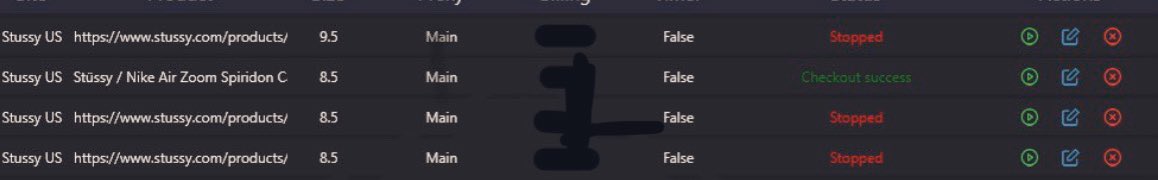 silktreet667764's tweet image. Thanks 
Cooked one Stussy
S/O
Bot
@soleaio 
Proxies
@SlashProxies 
@Leafproxies 
@Brazy_Kicks 
@WorksSubnet 
Group
@SoleSociety__