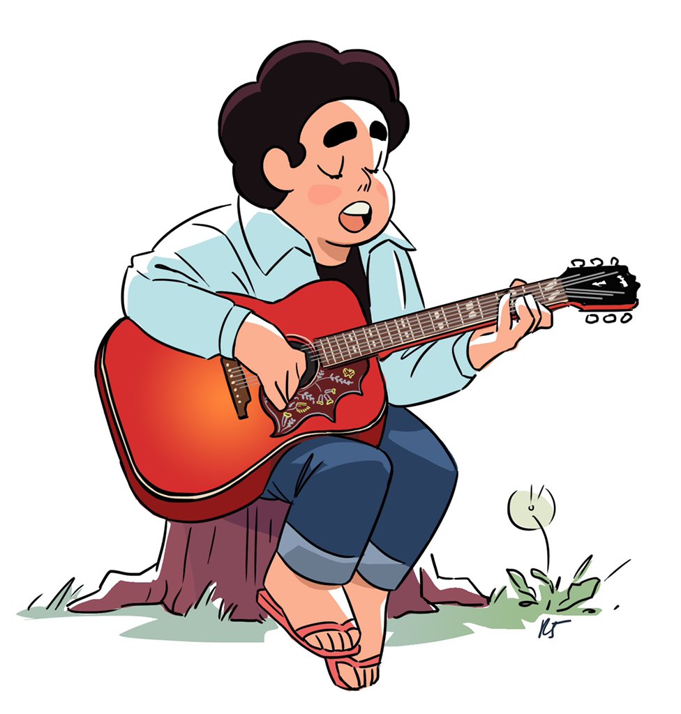 Thank you again 🌸🌹⭐️ Here’s a drawing of a possible future where Steven gets a Gibson Hummingbird