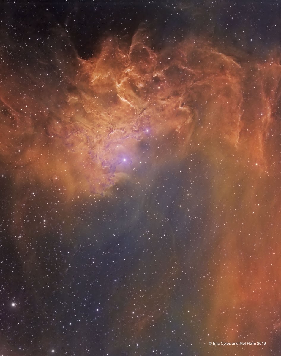 Space photo moment - IC 405: The Flaming Star Nebula by Eric Coles and Mel Helm ( https://apod.nasa.gov/apod/ap200107.html)