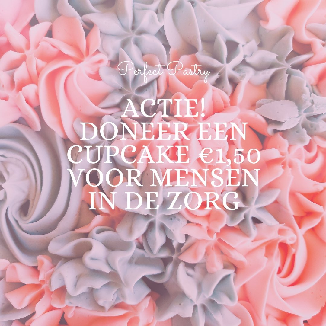 *ACTIE* 
Doneer een Cupcake 🧁 €1,50 voor de mensen in de zorg! Gister hebben wij al 267 gedoneerde cupcakes gebakken en bezorgd bij vrijwilligers <a href="/RodeKruis/">Rode Kruis</a>, Haagse ouderen &amp; <a href="/HagaZiekenhuis/">HagaZiekenhuis</a> Intensive Care en Verlos afdeling. Link in bio. #doneer #actie #cupcakes #COVID19nl