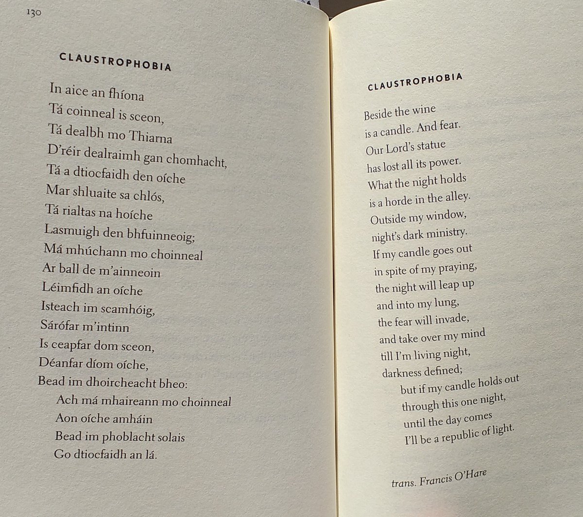 Acni Writing If My Candle Holds Out A Minute With Sean O Riordain From Selected Poems Yalepress Ed Frank Sewell Trans Francis O Hare Whose Latest Volume Sailing To Omeath Is