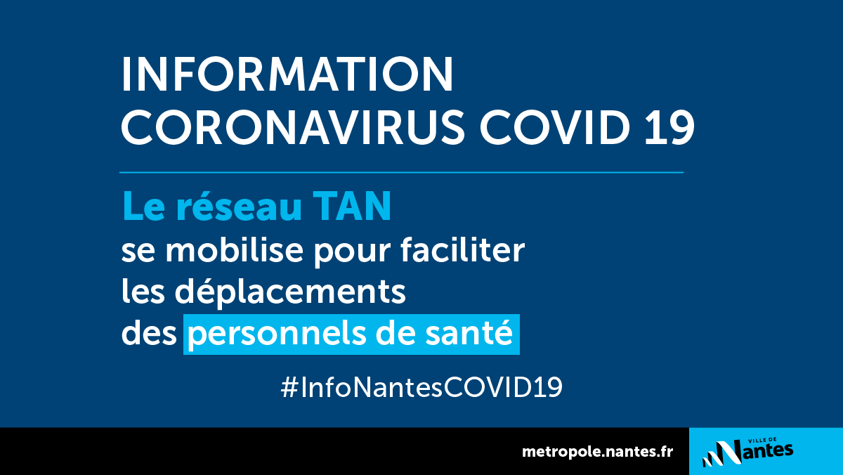 Johanna_Rolland's tweet photo. #InfoNantesCovid19 
Un transport à la demande gratuit est mis en place pour les personnels de santé et médicaux-sociaux
🕘De 5h à 22h
☎️Réservations au 02 51 81 78 78 ou https://t.co/tMuvd1nAN2
Plus d’infos : https://t.co/DvEDewg1sN https://t.co/rH8jQgQgaC