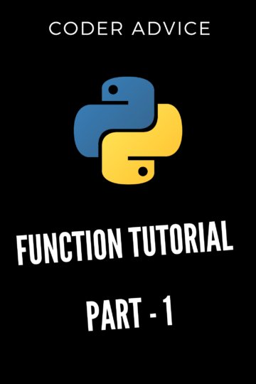 AdviceCoder's tweet image. This is an introduction of function in Python where you learn about function in more depth
coderadvice.com/2020/03/28/fun…
#Python3 #Python #programming #CodeNewbie #100DaysOfCode
