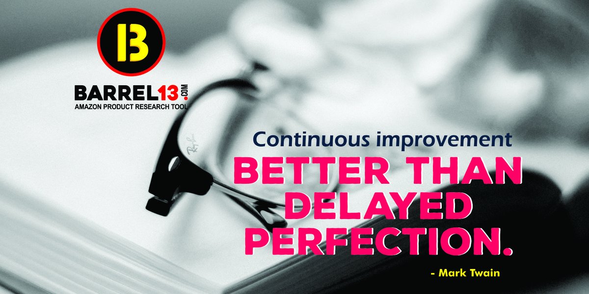 barrel_13's tweet photo. Continuously improving and evolving is the key to success rather than waiting for perfection!
#ThoughtOfTheDay #Barrel13 #Quoteoftheday #SaturdayMotivation #empoweringwords #SaturdayWisdom #Amazonproductresearchtool #AmazonIndia #Amazonsellers https://t.co/CzB2Z1MF6O