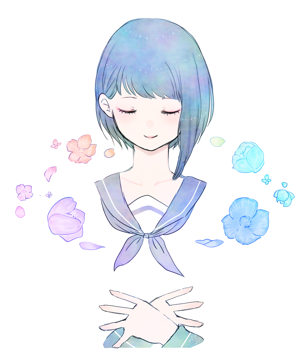 青春 オリジナル 女の子 花 制服 T Co I0ymz のらのイラスト 青春 オリジナル 女の子 花 制服 T Co I0ymz のらのイラスト