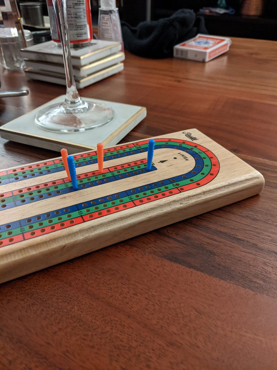 joellaanne1's tweet image. #WhatIAmLearningInQuarantine cribbage practice