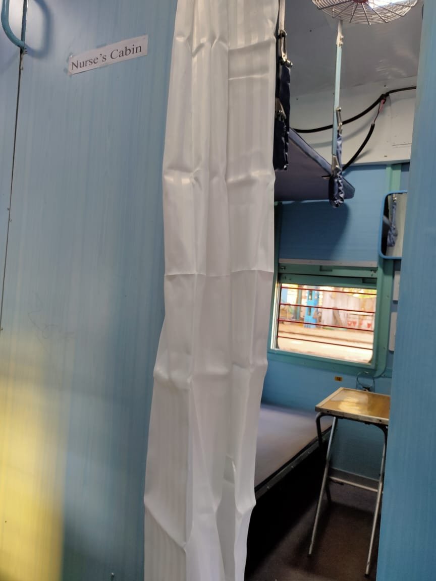 ANI's tweet image. Isolation coaches have been prepared by the Indian Railways to fight the #Coronavirus Pandemic.