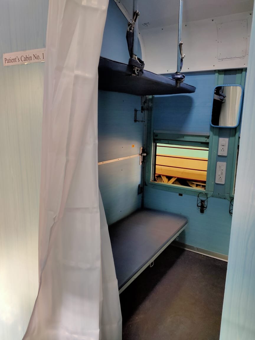 ANI's tweet image. Isolation coaches have been prepared by the Indian Railways to fight the #Coronavirus Pandemic.