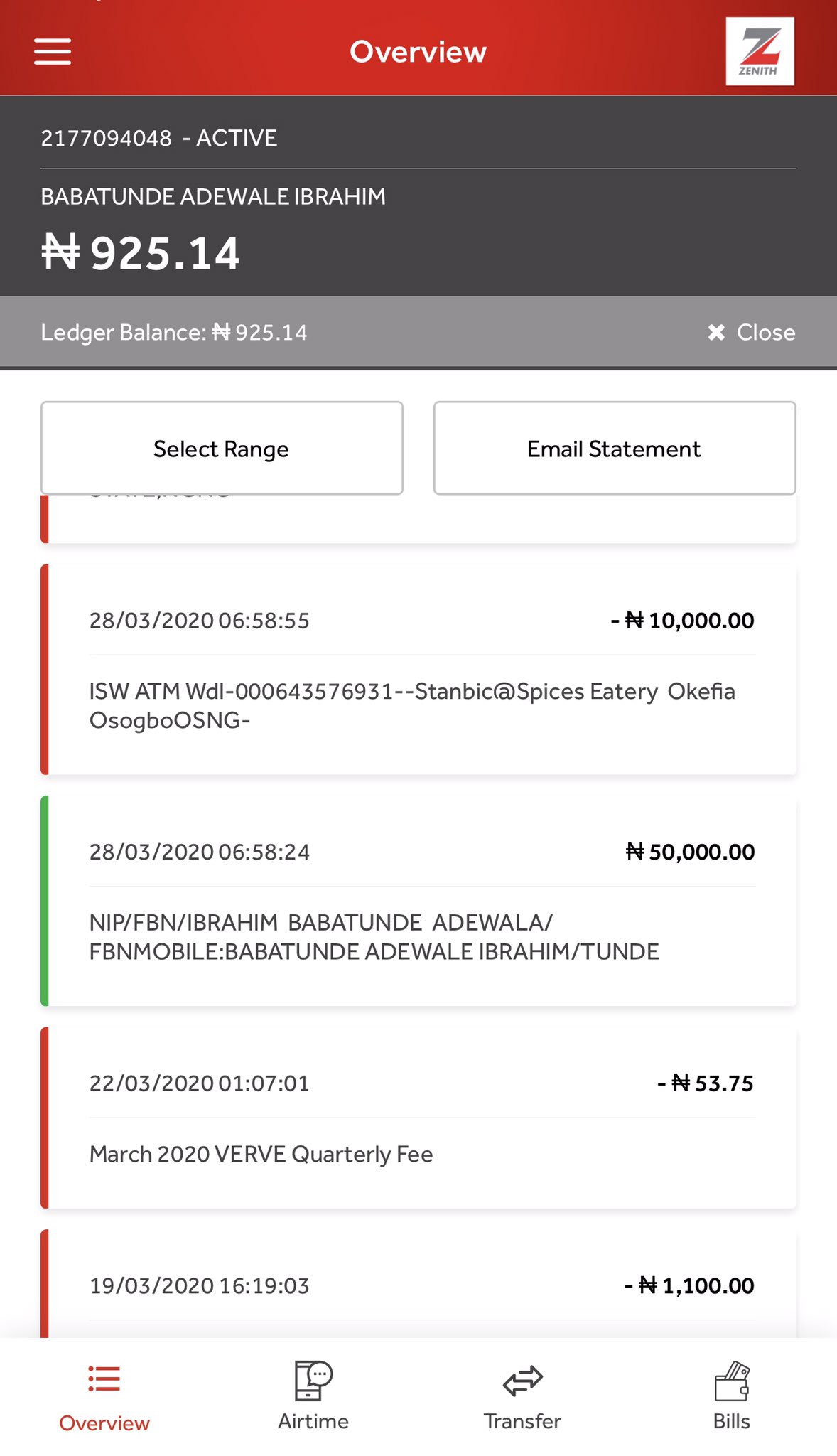 My zenith bank account details sale