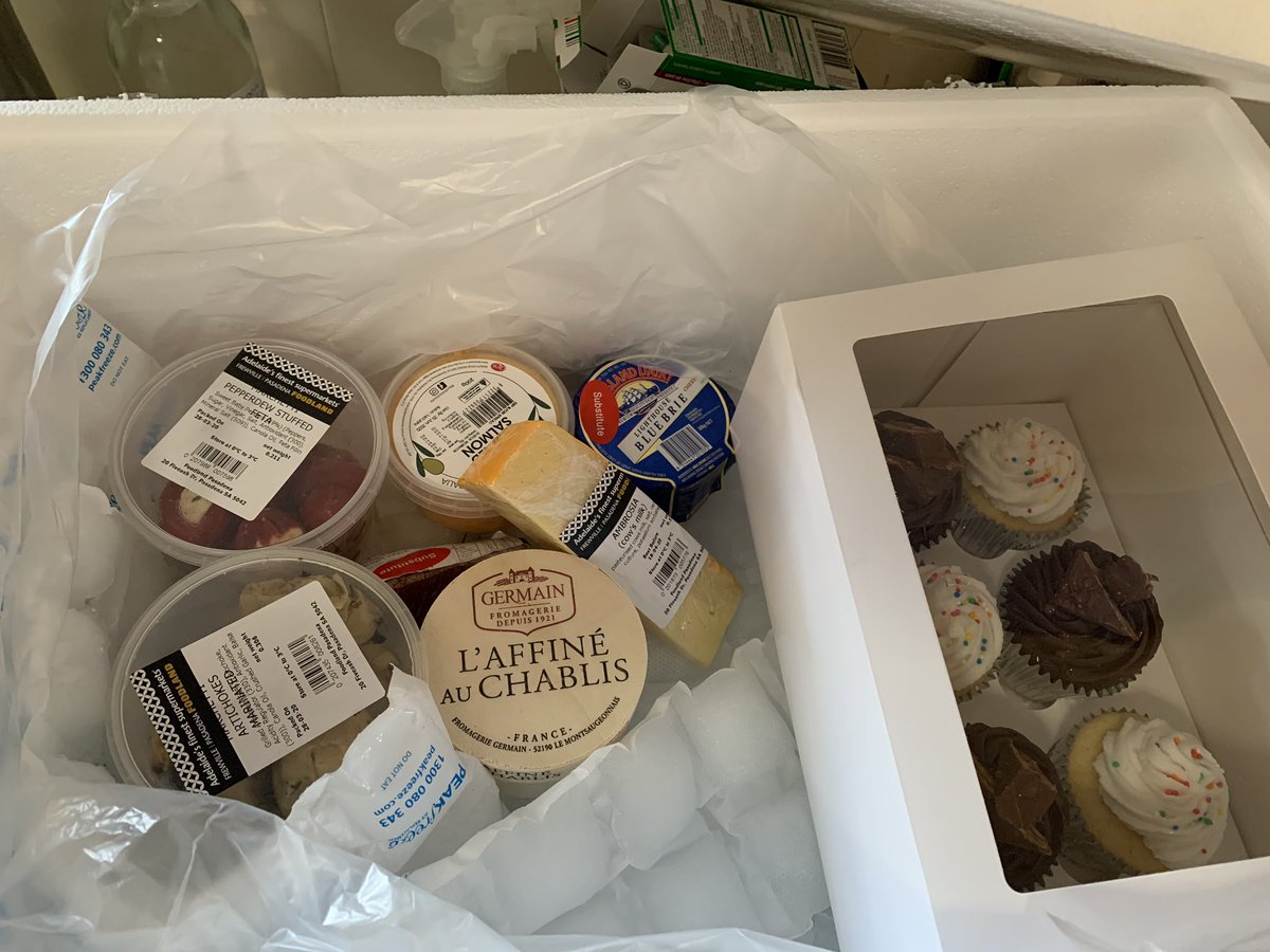 FreerMary's tweet image. Virtual Dinner Party - my darling friend just delivered all the food and wine to my doorstep for our Zoom dinner party tonight. So wonderful ! #virtualdinner