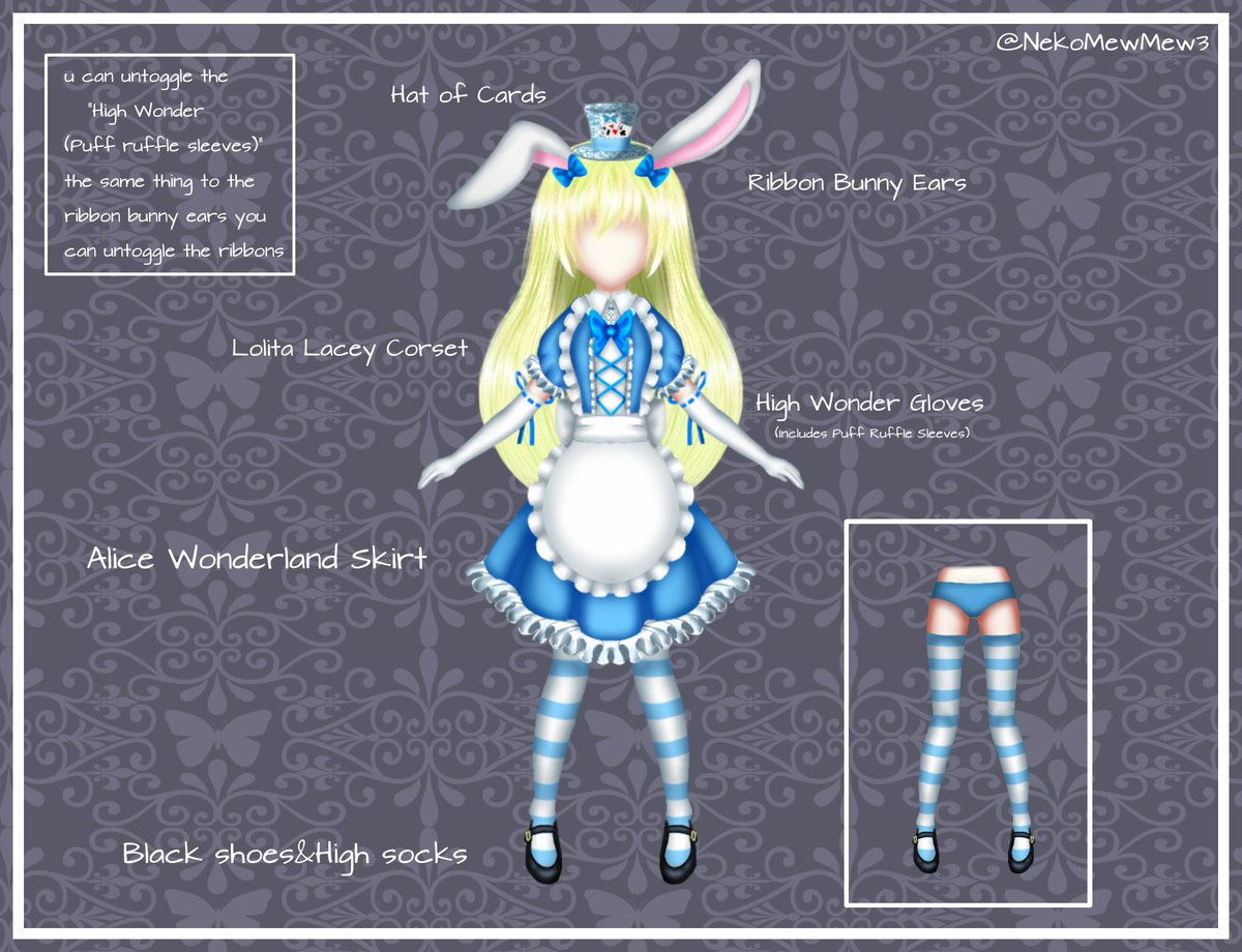 𝓝𝓮𝓴𝓸 𝓜𝓮𝔀𝓜𝓮𝔀 On Twitter ᗯoᑎᗪeᖇᒪᗩᑎᗪ ᔕet - alice in wonderland roblox royale high