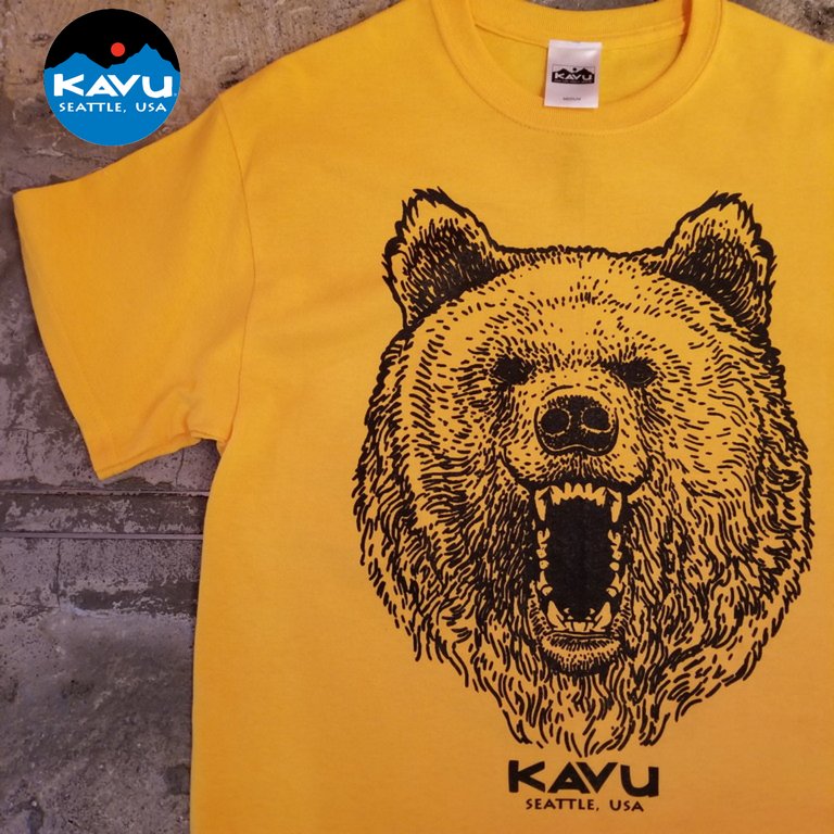 Goodscompany 雑貨株式会社 広島の雑貨屋さん Di Twitter Kavu Grizzly Tee アメリカ シアトル発のアウトドアブランド Kavu から フロントの大きな熊さん が カブーらしい遊び心満点 Teeです アメリカン雑貨 アメリカ雑貨 Kavu カブー アウトドア