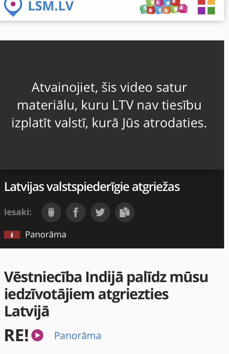 Artis Bertulis On Twitter Jauki Ka Vismaz Materiala Ieguvi Varu Nodrosinat Valsti Kura Es Atrodos Labu Dienu Udre Anna Geoblocking Https T Co T15tls8haz