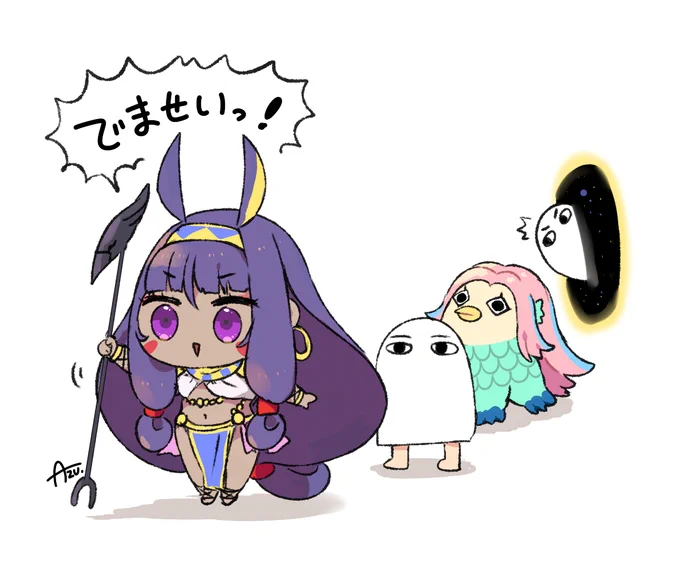 にとちゃんめじぇちゃんあまびえちゃん 
