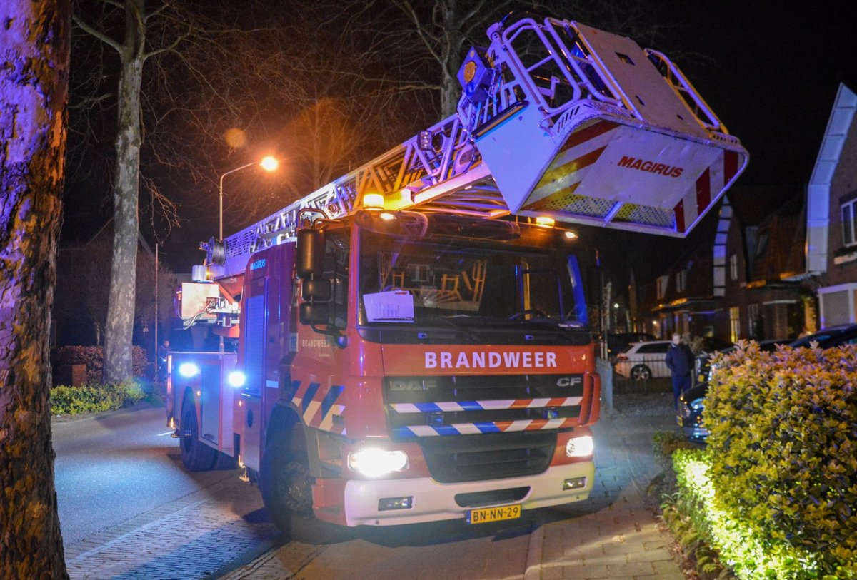 Melding brandweer Nieuwe Hoven Gorinchem inzake schoorsteenbrand