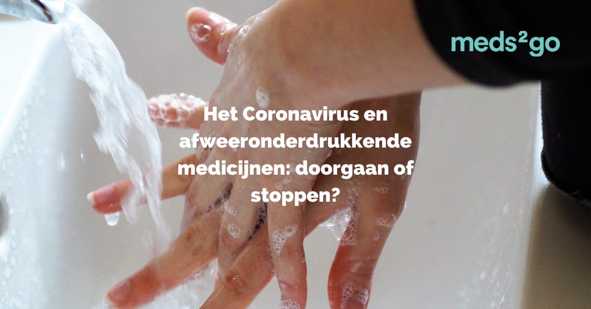 If you have Arthritis, MS or Crohn's disease, an infection with the Coronavirus is the last thing you want. What should you do if you take immunosuppressive drugs? Should you stop or continue? You can learn more in our new (Dutch) blog. buff.ly/2JhVbza
#meds2go #blog