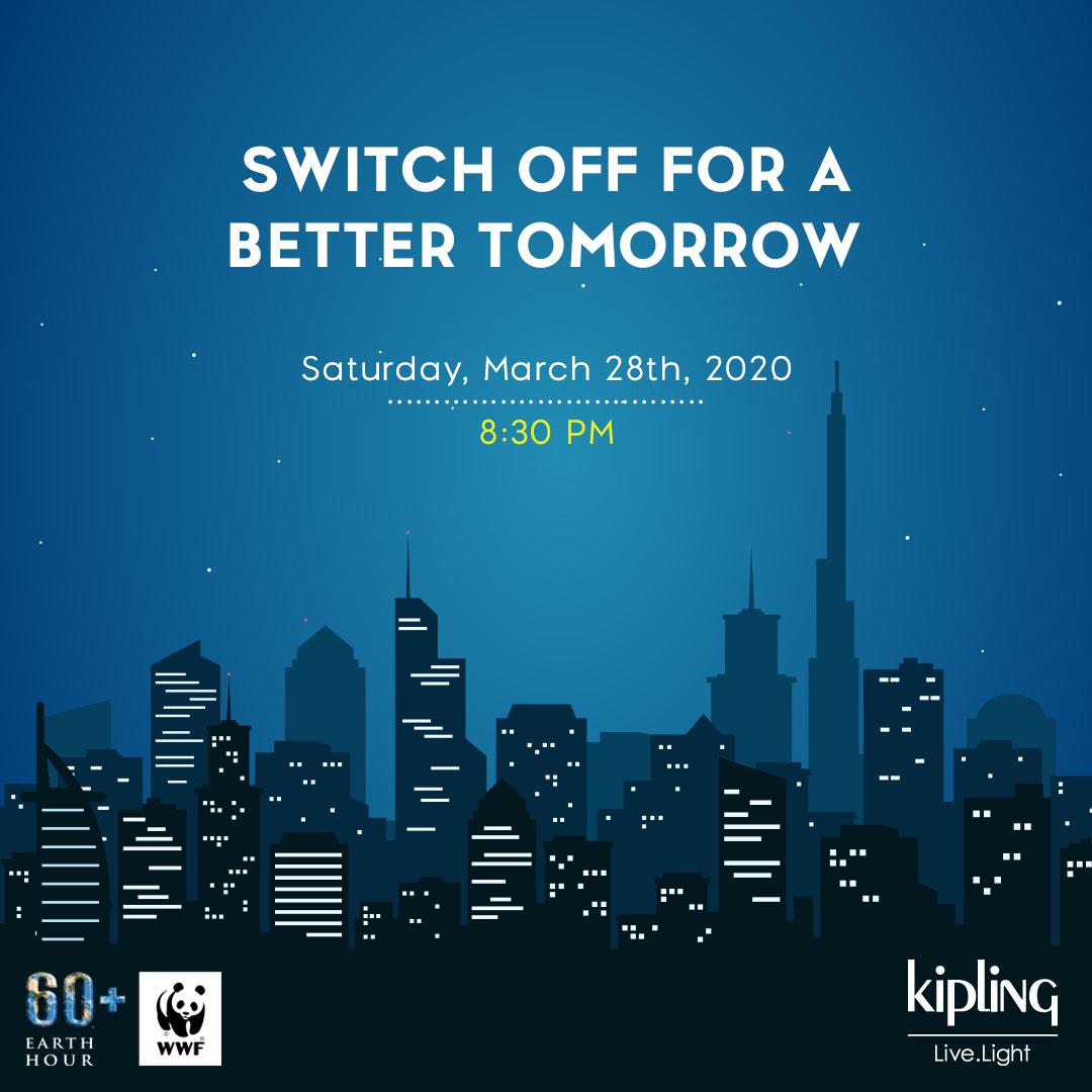This #EarthHour, let’s stand together along with millions from around the world and switch off the lights from 8:30 PM – 9:30 PM. Remember, a little effort from each of us means a better future for our planet. 
#StayHomeStaySafe, stop the spread.
#Conncet2Earth