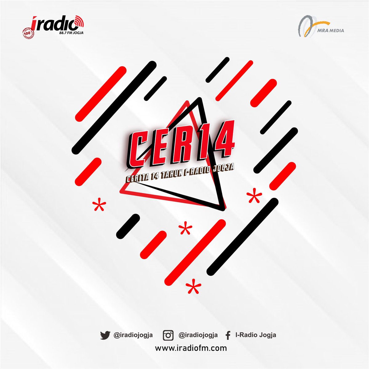 Hari ini I-Radio Jogja ulang tahun yang ke-14 tauk. Ga ada yang mau ngucapin apa? :|

#cer14iradiojogja