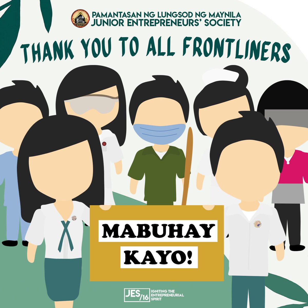 plmjes's tweet photo. 🔴 APPRECIATION POST 🔴
A million salutes to our front-liners!
Let us give our respect, prayers, cooperation, and support to the front-liners who are risking their safety for us.
Stay safe, everyone!
#PLMJES https://t.co/oB0ex9we0U
