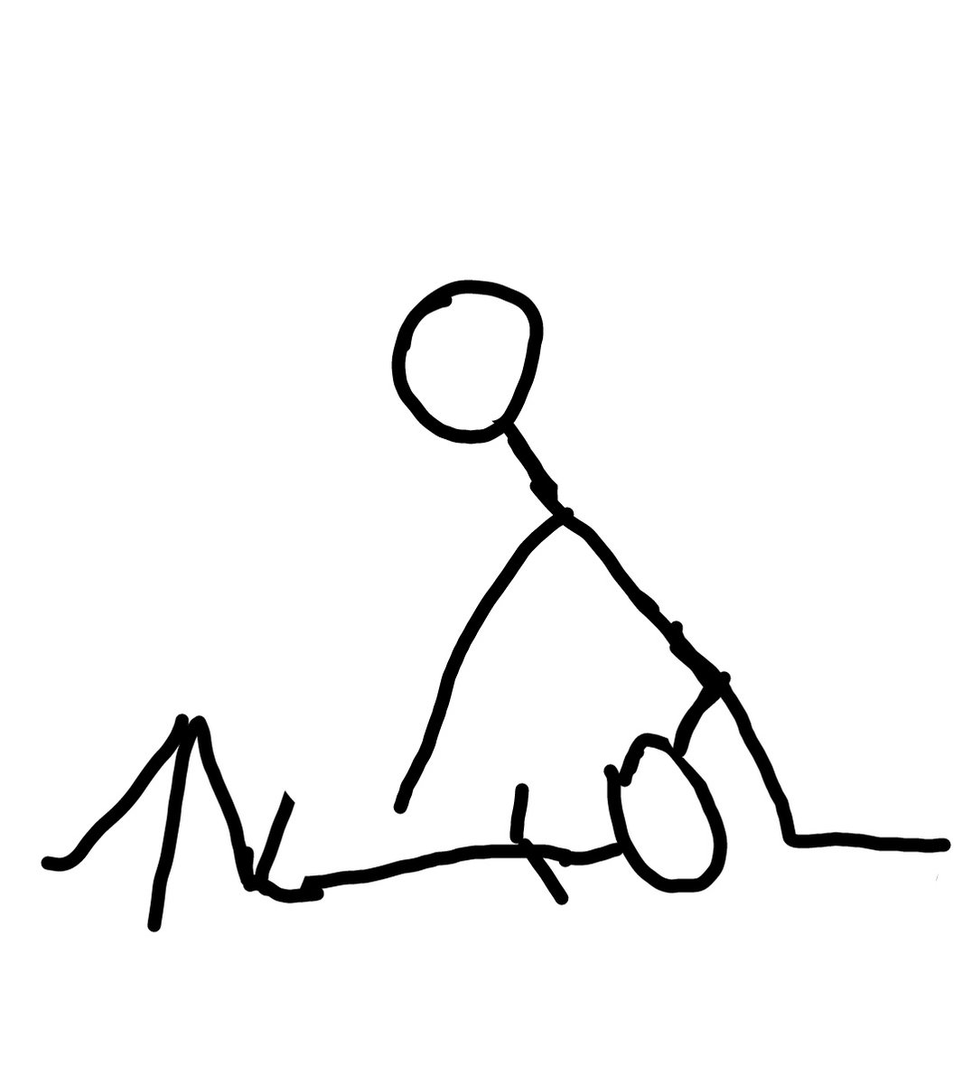 (Please take this absolutely high quality picture of the position they're in, drawn by yours truly )