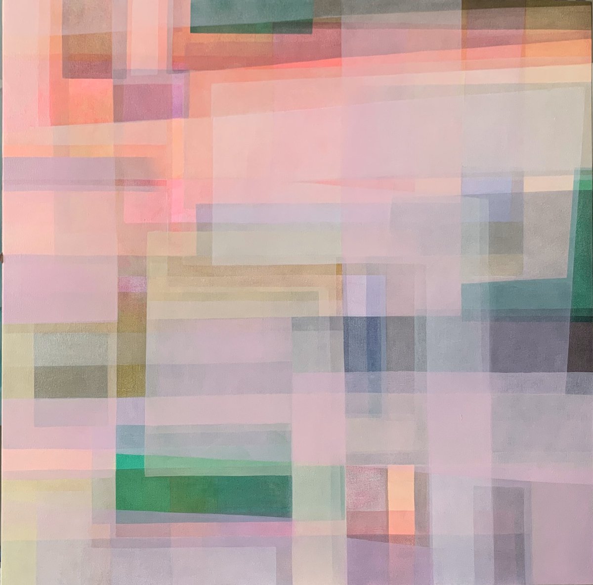 Painting for me has been a wonderful cathartic experience in the last weeks. Each layer has to dry before before moving on to the next. The process is very slow but in these times wonderfully peaceful &amp; calming. #oil #oilonwood #painting #abstractart #calm #peace #joy #love #art