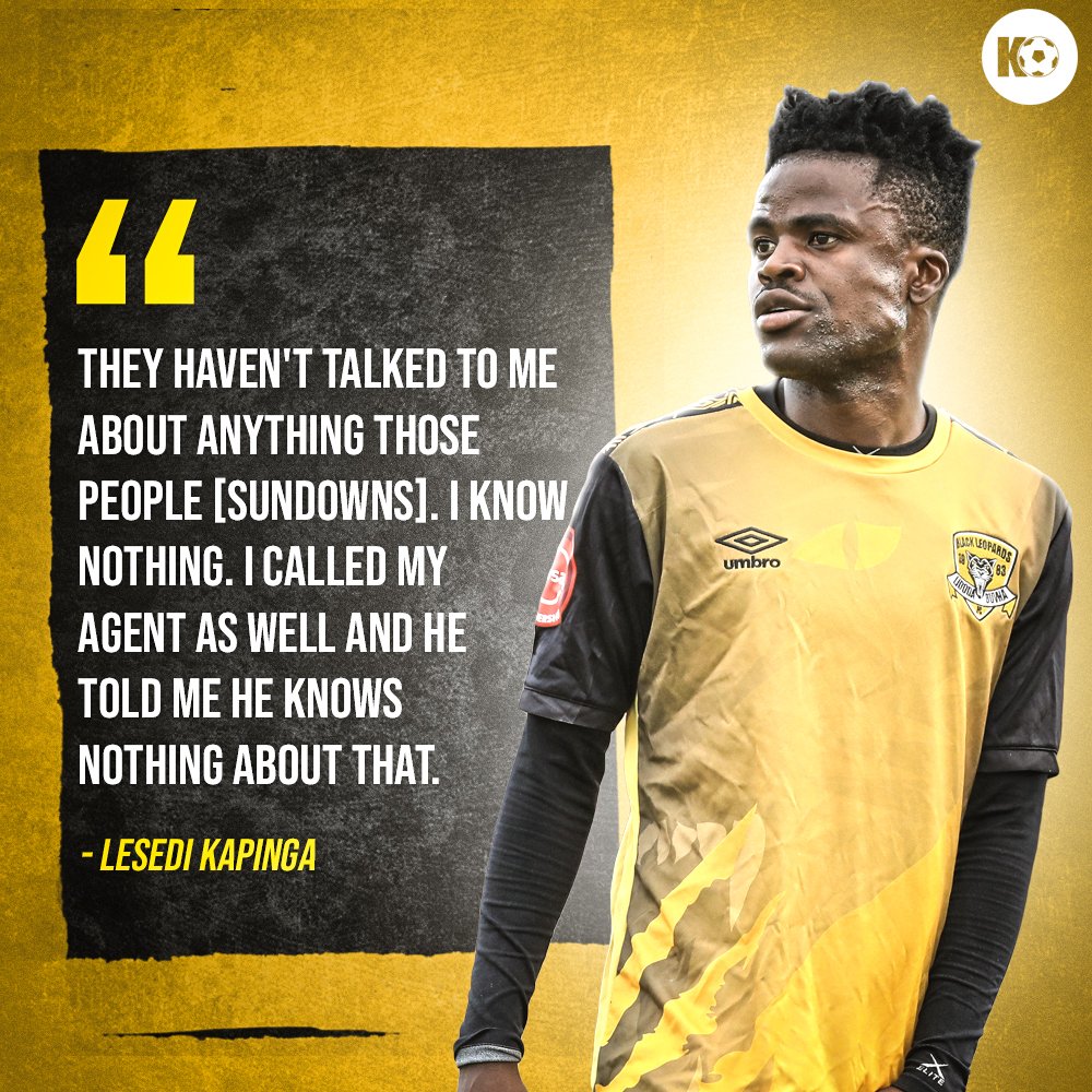 Lesedi Kapinga said it! 😃