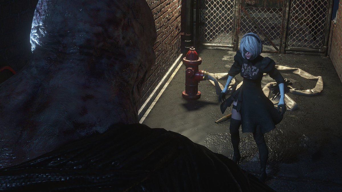 The demo for  #ResidentEvil3Remake has been out for a week now and I've already made multiple mods:1. Modular Jill STARS costume2. Custom Samurai Edge handgun3. Bad boxart MegaMan Carlos4. 2B & 2P5. Virtuous Contract for the knife6. Katherine Warren - Croft outfit #REBHFun