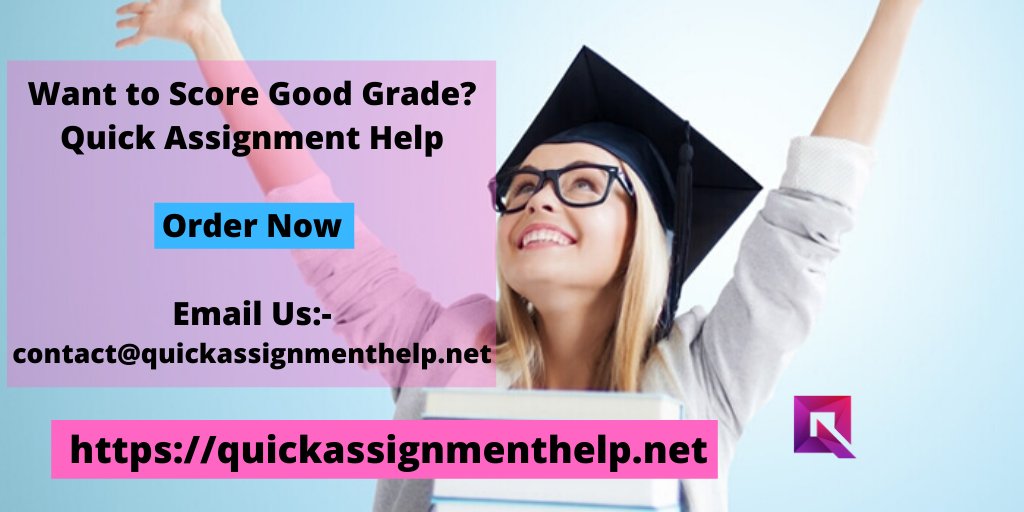 quickassignhelp's tweet image. Want to score Good Grade in Exams? Get online help from Quick Assignment Help company, expert tutors can help you to solve assignments. For more details visit online website and talk to customer executive.. #assignmenhelp #quickassignmenthelp #homeworkhelp
quickassignmenthelp.net