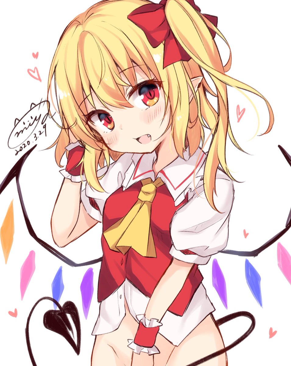 東方 脱ぎかけフランちゃん 東方project 東方 フランドール スカー Miy お仕事募集中のイラスト