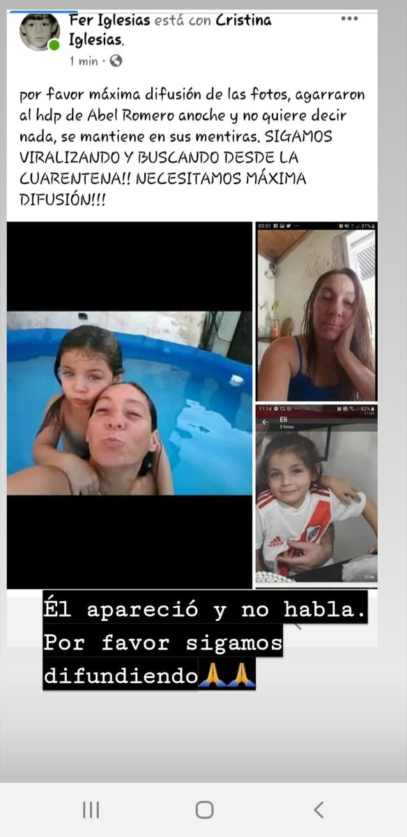 A él lo encontraron, pero no quiere hablar, se centra en sus mentiras. Por favor sigamos difundiendo, que prensa y masividad le pese y hable. Por favor 🙏