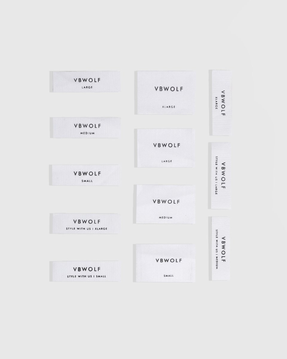 VBWOLFSTORE's tweet photo. Every VBWOLF product now has something special.
yes, it is a woven &amp; cotton label which is our branding label.
In this frame, there are woven labels and care wash labels. although it is a small thing, but every product we made for you, we will made it the best. https://t.co/EoZhsKJjc3