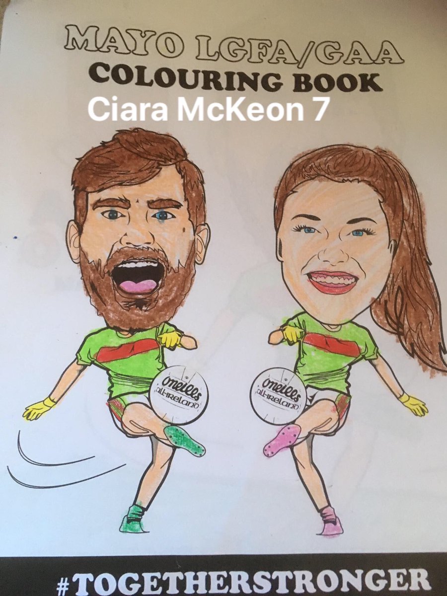 MayoGAA's tweet photo. Here’s another batch of great entries for our our colouring completion. Get your entry in using #mayocolours before we pick a winner tomorrow.
🎨🖍 https://t.co/vql1jrxiBe #mayogaa https://t.co/yoQ0Miqcuc