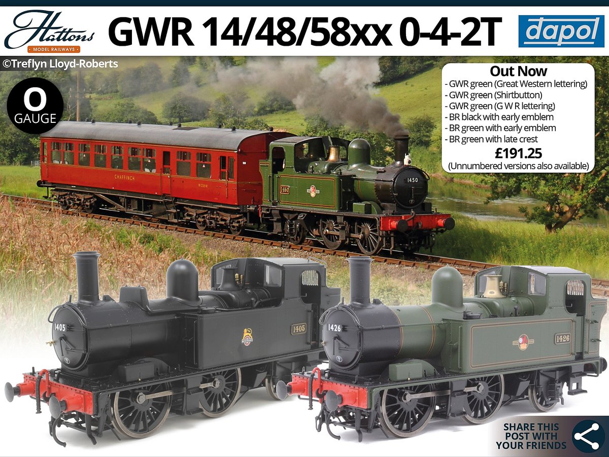 Hattons Model Railways The Full Range Of Dapol S Newly Tooled Gwr 14xx 48xx 58xx Locomotives Recently Arrived In Stock Order Yours T Co E5r51mag1p A Wide Selection Of Models Cover Gwr Hattons Model Railways The Full Range Of Dapol S Newly Tooled Gwr 14xx 48xx 58xx Locomotives Recently Arrived In Stock Order Yours T Co E5r51mag1p A Wide Selection Of Models Cover Gwr